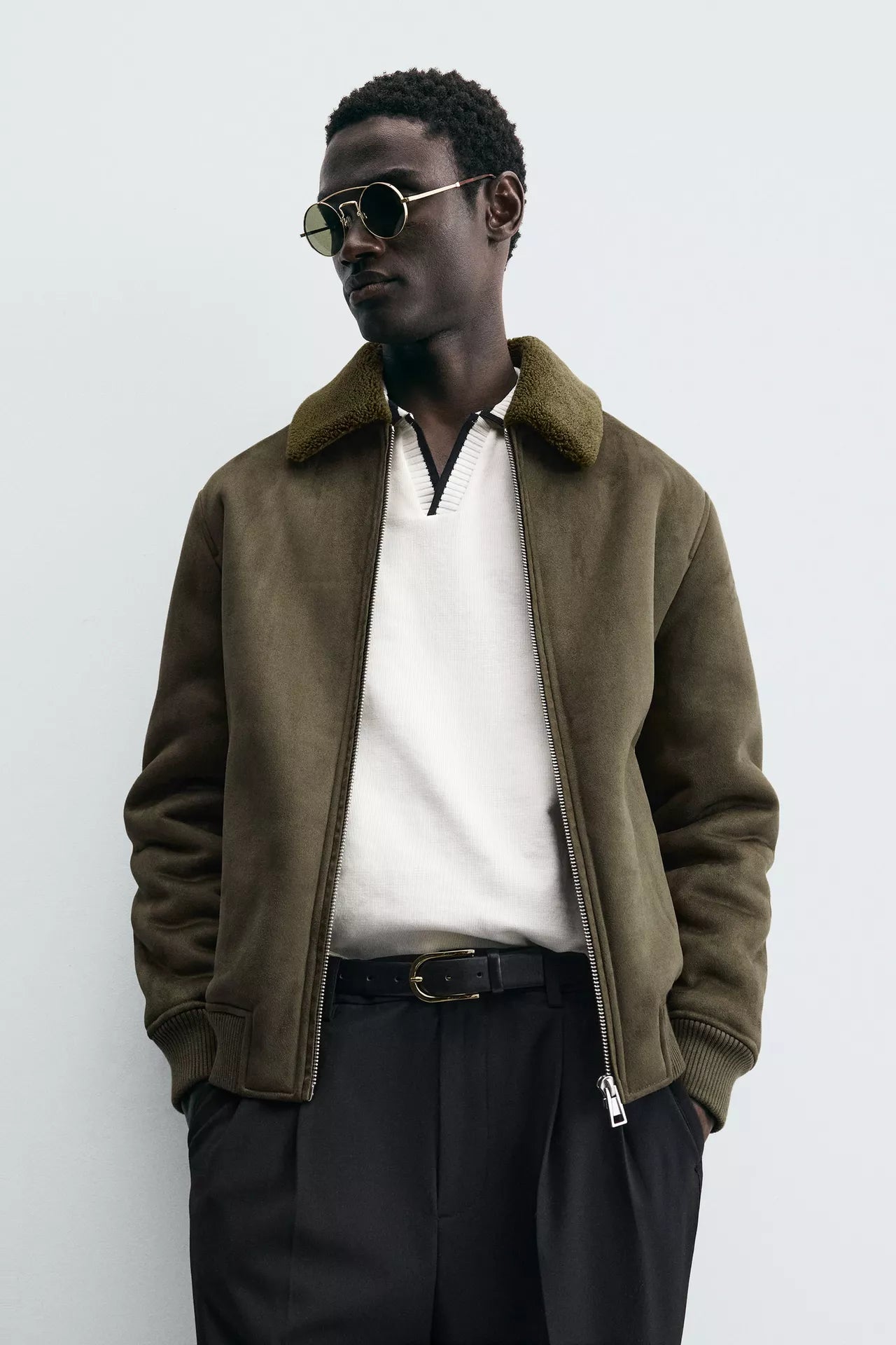 MNA CLOTHING ARTICLE #6735 FUAX SUEDE JACKET