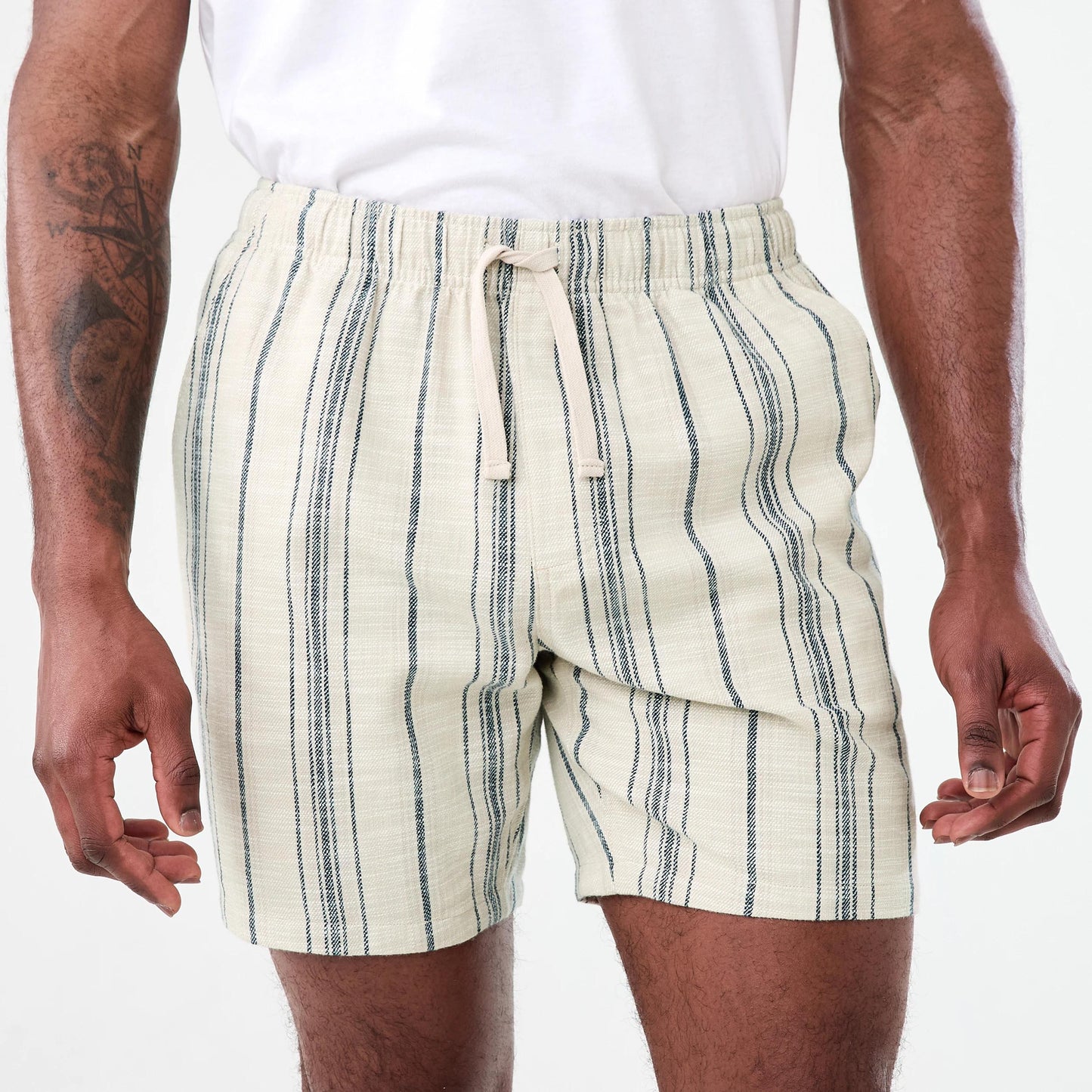 MNA CLOTHING ARTICLE # 6758 TEXTURED STRIPPED SHORTS