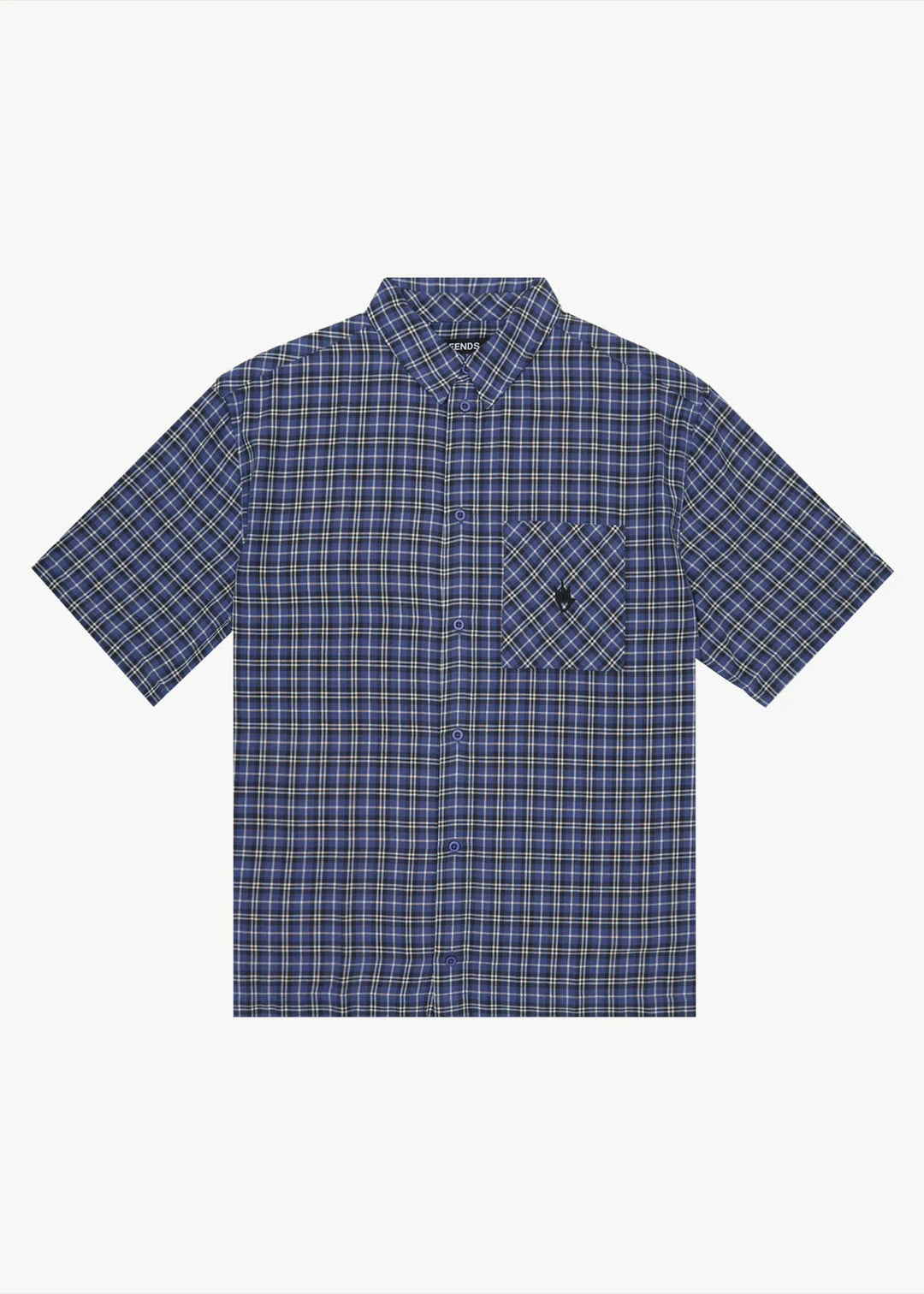 MNA CLOTHING #6711 HALF SLEEVE CHECK SHIRT