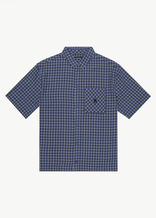 MNA CLOTHING #6711 HALF SLEEVE CHECK SHIRT