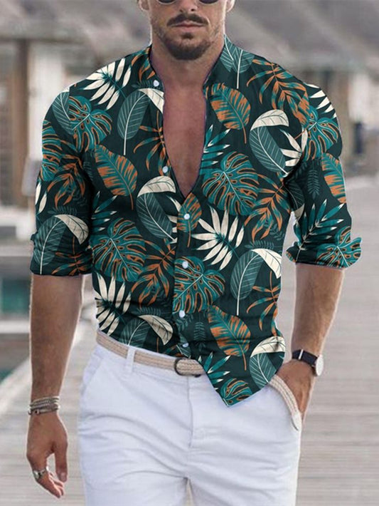MNA CLOTHING ARTICLE# 6719 CASUAL HOLIDAY PATTERN PRINTING SHIRT